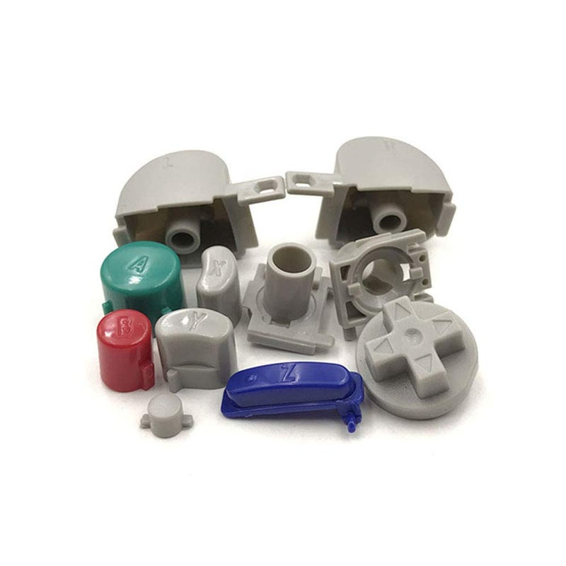 Rowsmau Colorful L R Right Left Trigger Buttons D-Pad Mod Kit Set Full Button Joystick Thumb Grip Thumbstick for NGC Controller Replacement Parts 1 - Image 5